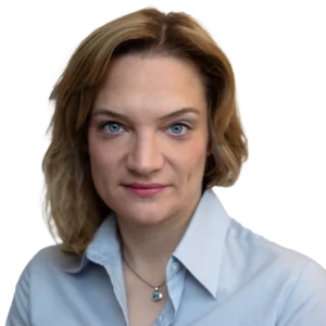 Ein Foto von Prof. Dr. Sonja Broer, auf dem sie freundlich in die Kamera lächelt.
