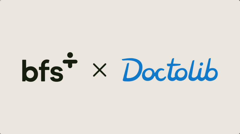 Logos von BFS und Doctolib