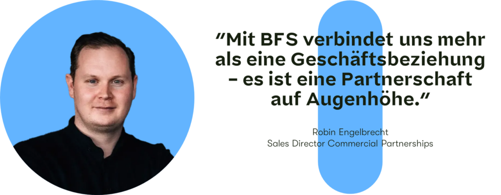 Zitat von Robin Engelbrecht, Sales Director Commercial Partnerships