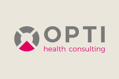 Opti Logo in grau