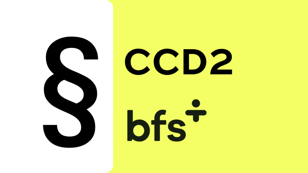 Grafik mit Paragraph-Symbol + Text "CCD2" und "BFS"